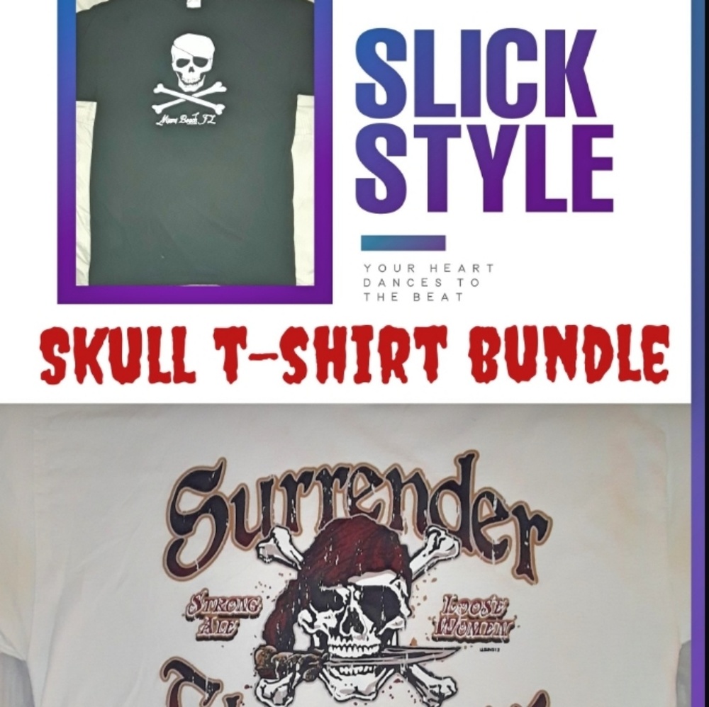 SKULLS vtg graphic tee bundle